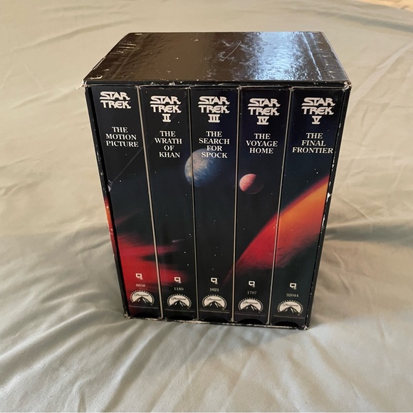 Paramount Pictures Other - Star Trek Movies I-V 25th Anniversary Collector’s Box VHS 1991 Vintage Sci-fi